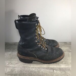 Red Wing Shoes 218 Logger Max Firefighter Leather Work Mens Logging Boots 11.5